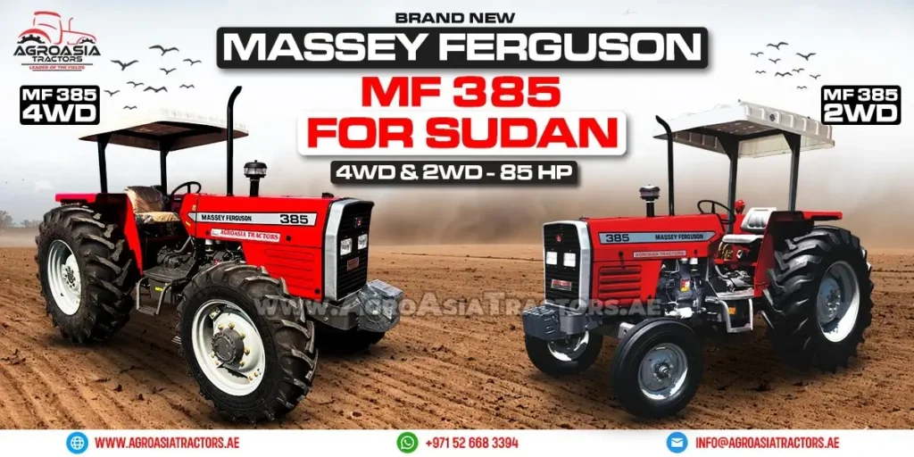 Massey Ferguson MF385 85HP Tractor for Sale in Sudan - Powerful and Reliable Farm Tractor
