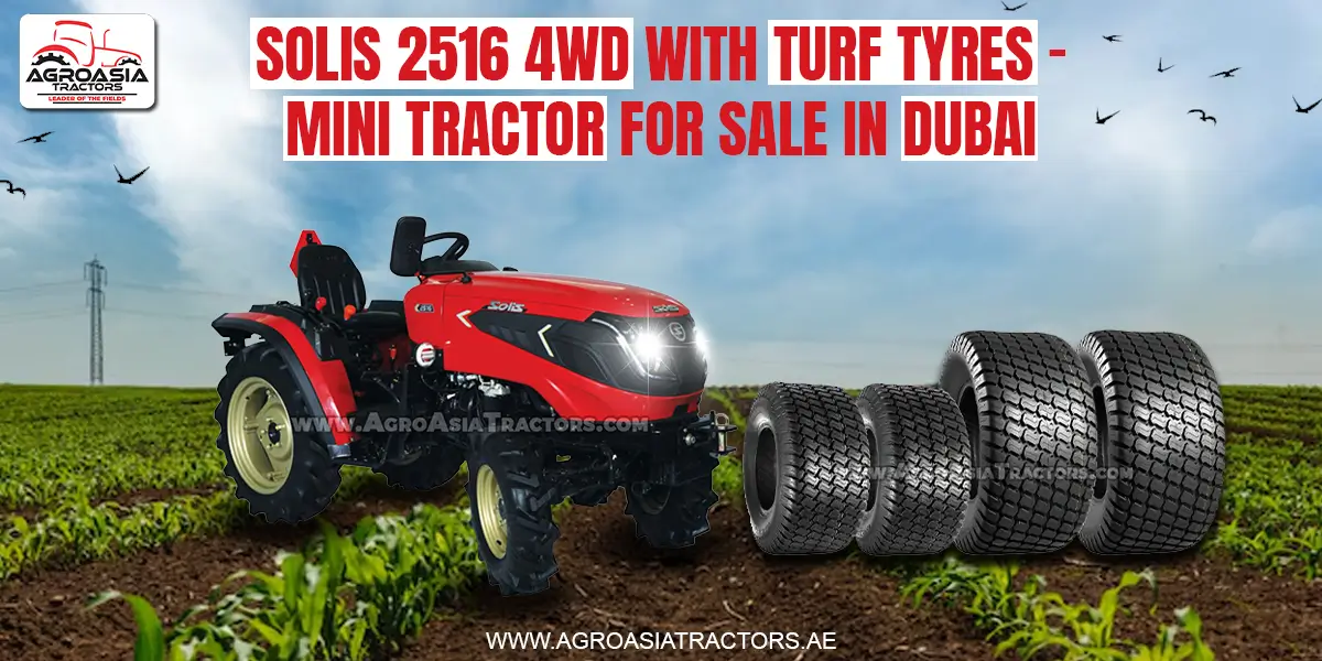 Solis 2516 4WD with turf tyres